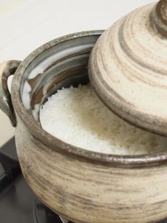 *ごはん鍋で炊く*土鍋でご飯-レシピのメイン写真