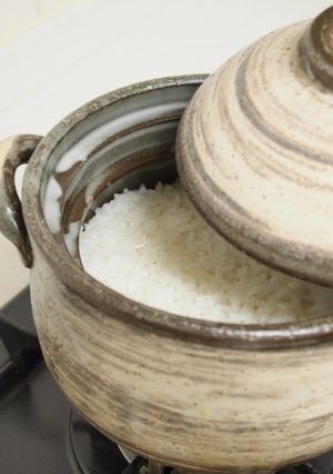 *ごはん鍋で炊く*土鍋でご飯-レシピのメイン写真