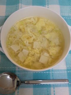 豆腐とたまごのやさしいスープ-レシピのメイン写真