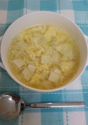 豆腐とたまごのやさしいスープ-レシピのメイン写真