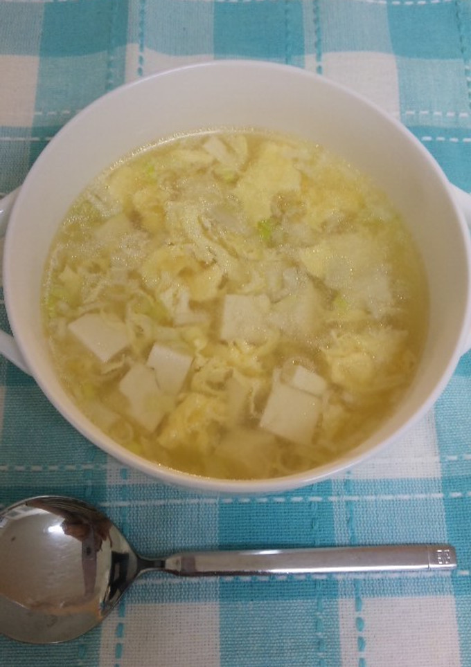 豆腐とたまごのやさしいスープ-レシピのメイン写真