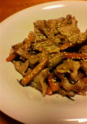 豚肉とにんじんの塩こんぶ炒め-レシピのメイン写真