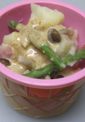 しめじ＆いんげんのごまだれポテサラ-レシピのメイン写真