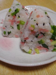 紅生姜と青ねぎのおにぎり-レシピのメイン写真