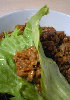 挽き肉のレタス包み-レシピのメイン写真