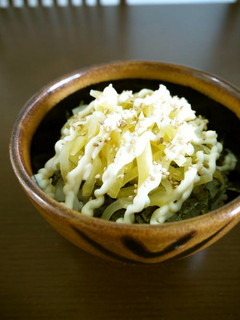 【ズボラ飯】たくあんdeマヨたく丼ぶり♪-レシピのメイン写真