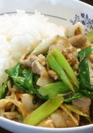 葉にんにくと豚バラのオイスターソース炒め-レシピのメイン写真