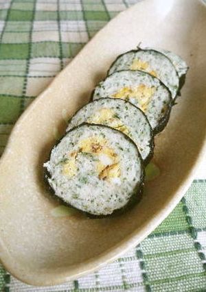 磯の香りたっぷりの　鶏の親子巻き◎-レシピのメイン写真