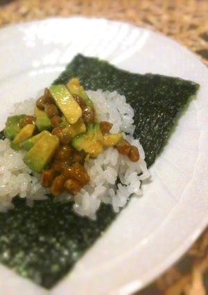 節電✩かさまし✩アボカド納豆巻き-レシピのメイン写真