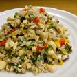 高野豆腐deカラフル卵チャーハン