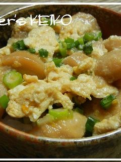【農家のレシピ】麩とネギの玉子丼-レシピのメイン写真