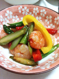 ぷりぷり♪えびと野菜の塩炒め-レシピのメイン写真