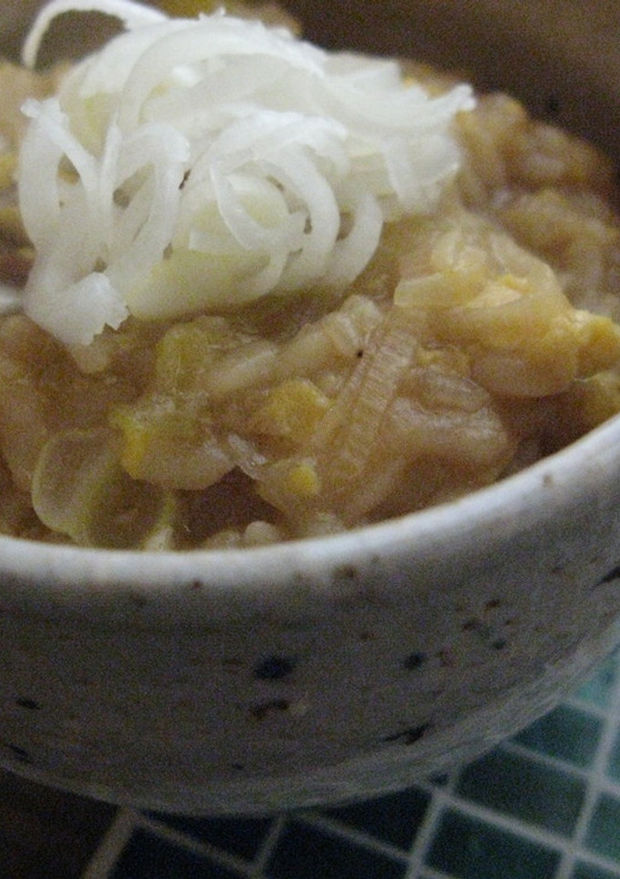 ねぎと豚肉のすき焼きおじや-レシピのメイン写真