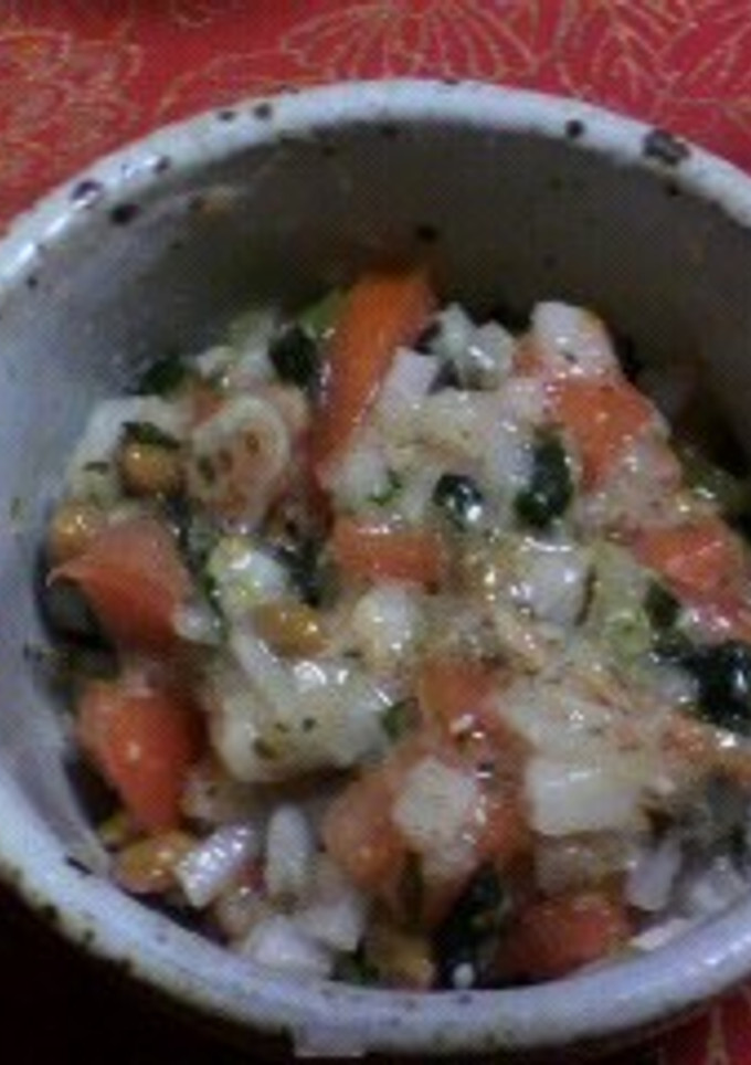 ローフード？　大根とトマトの納豆和え♪-レシピのメイン写真