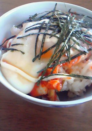 夜食に簡単!ハマる味のキムたま丼★-レシピのメイン写真