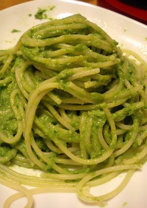 小松菜のジェノベーゼ風スパゲティ・パスタ-レシピのメイン写真