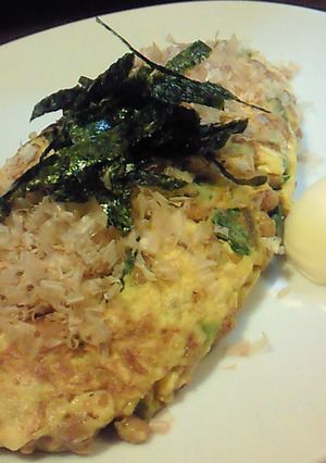 野沢菜納豆オムレツ-レシピのメイン写真