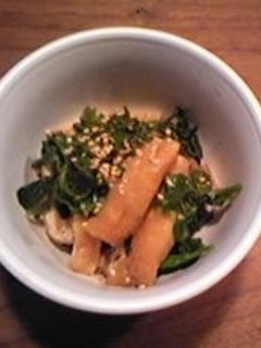 レンジでちん!クレソンと油揚げの煮びたし-レシピのメイン写真