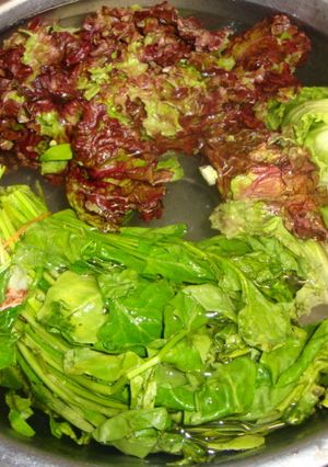 葉野菜をシャキシャキに戻す方法やねん♫-レシピのメイン写真