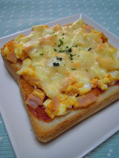 ハム卵チーズ✿トースト-レシピのメイン写真