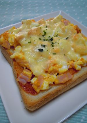 ハム卵チーズ✿トースト-レシピのメイン写真