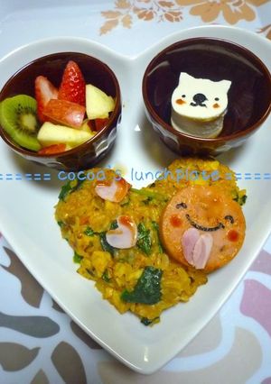 かわいい＊のチャーハンランチプレート-レシピのメイン写真