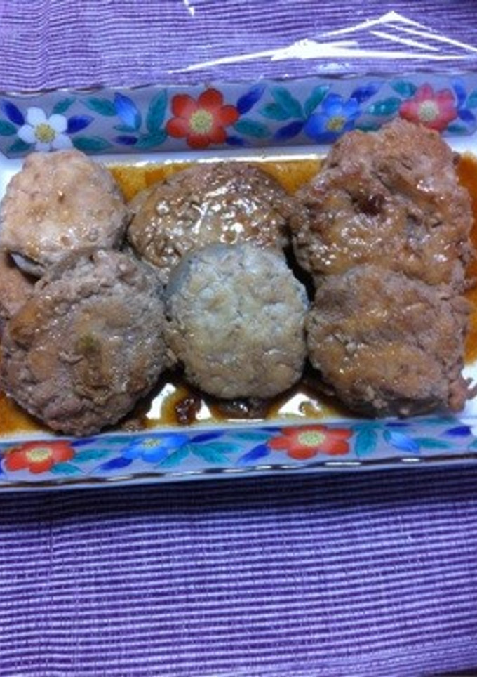 サクサク蓮根の照り焼きハンバーグ-レシピのメイン写真