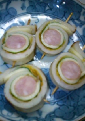 お弁当に！竹輪のウインナー巻き-レシピのメイン写真