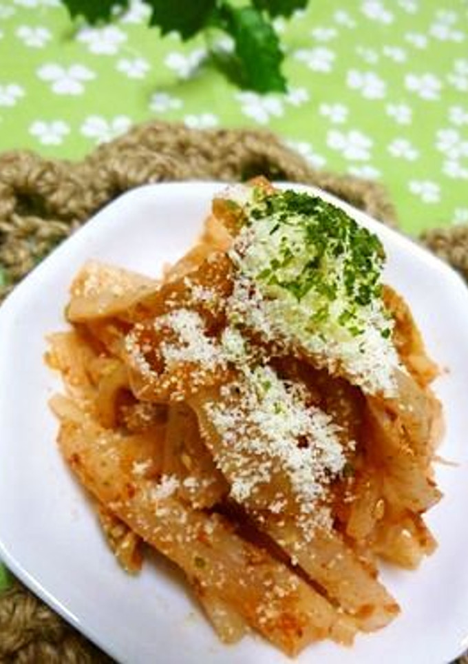 プチエコ＊大根の皮・キムチの漬け汁和え＊-レシピのメイン写真