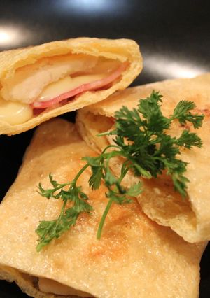油揚げで♡和風クロックムッシュ♪お餅入り-レシピのメイン写真