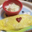 離乳食後期★お粥チキンライスでオムライス