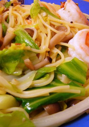 海老とキャベツのパスタ-レシピのメイン写真