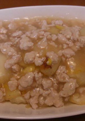 白菜の鶏そぼろあんかけ-レシピのメイン写真