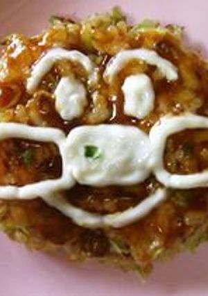 後期離乳食にも♪ご飯でお好み焼き-レシピのメイン写真