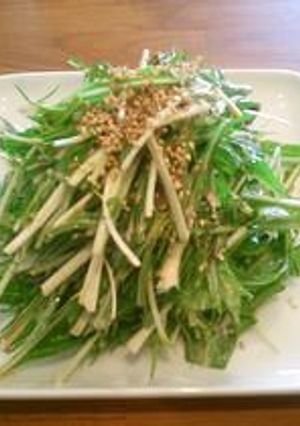 ゆず胡椒風味の水菜サラダ-レシピのメイン写真