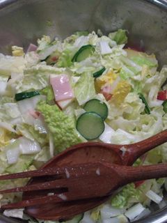 白菜とりんごのシャキシャキサラダ-レシピのメイン写真
