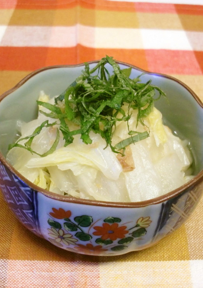 白菜と梅の煮浸し-レシピのメイン写真