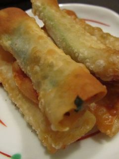 簡単おつまみ!餃子の皮で大葉チーズ巻き❁-レシピのメイン写真