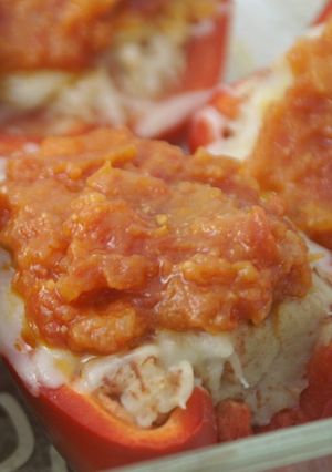 コンベジポテト詰めパプリカのチーズ焼き-レシピのメイン写真