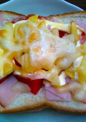 ポテト入りピザトースト-レシピのメイン写真