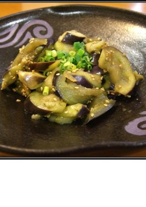 レンジで簡単!　茄子のゴマ醤油和え-レシピのメイン写真