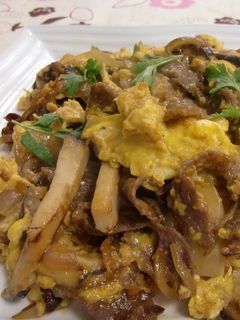 牛肉ケチャップの卵とじ-レシピのメイン写真