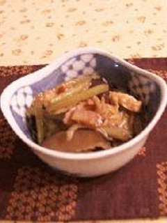 野ぶきと油揚げの炒め煮-レシピのメイン写真