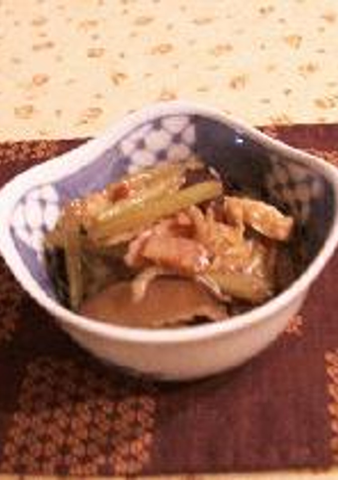 野ぶきと油揚げの炒め煮-レシピのメイン写真