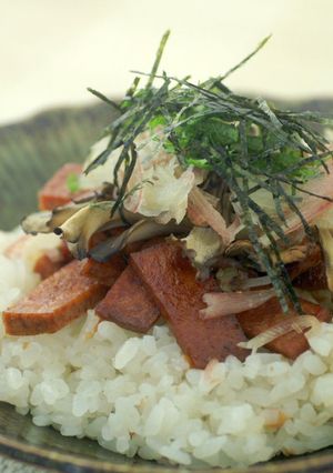 大豆のハムと香味野菜のちらし寿司-レシピのメイン写真