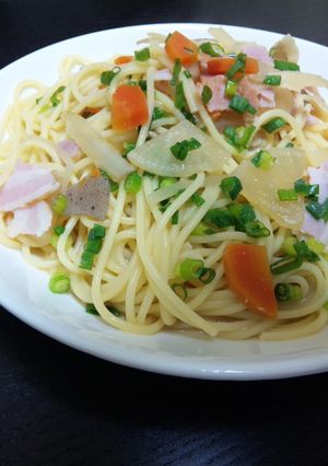 残った豚汁でパスタ-レシピのメイン写真