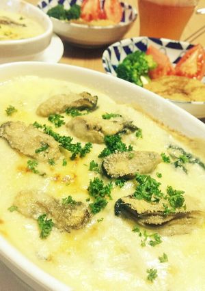 大好きな牡蠣とほうれんそうのグラタン-レシピのメイン写真