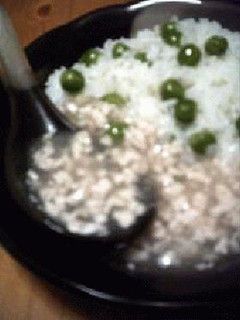 エンドウ豆ご飯・そぼろあん仕立て-レシピのメイン写真