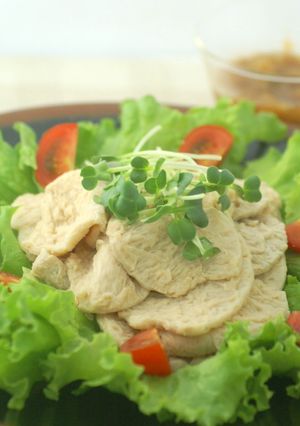 大豆たんぱくうす切りの冷しゃぶサラダ-レシピのメイン写真