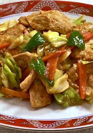 大豆たんぱくの回鍋肉（素使用）大豆ミート-レシピのメイン写真